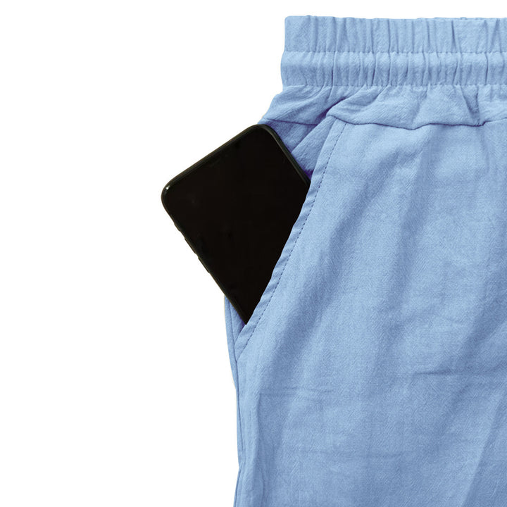 Men's cargo pants with elastic waistband and practical side pockets Lisslune 1759577777