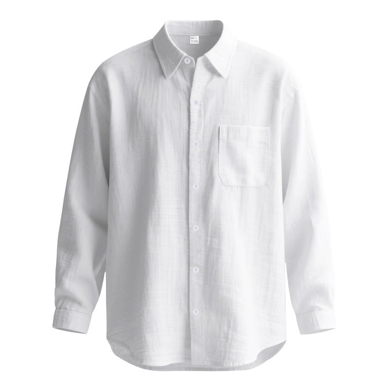 Men's Long Sleeve Shirt made of Breathable Fabric with Elegant Cut Lisslune