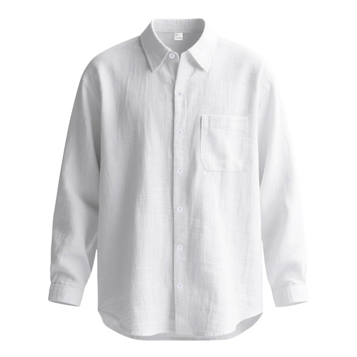 Men's Long Sleeve Shirt made of Breathable Fabric with Elegant Cut Lisslune