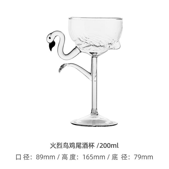Rynx | Autumn Apartment Decor Creative Romantic Love Glass Goblet High-Quality Wine Goblet Design Sense Engagement Gift Goblet