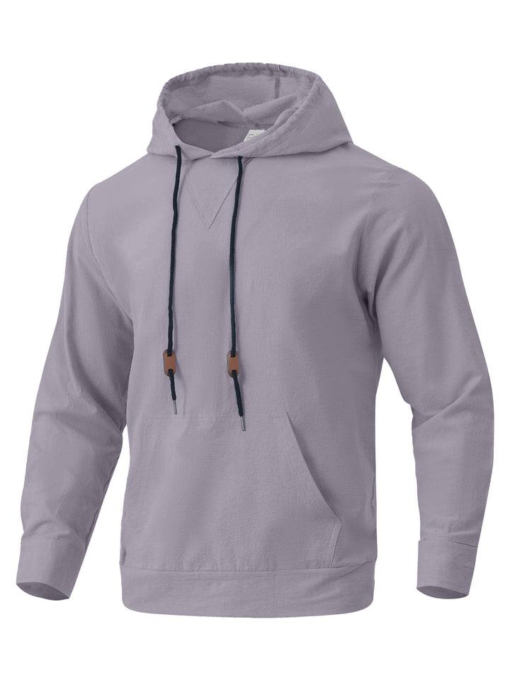 Men's casual hoodie with unique V-design and practical pockets Lisslune