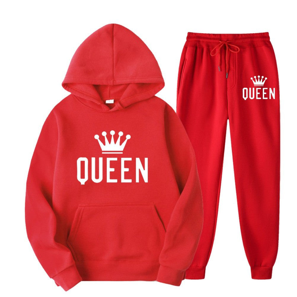 Women’s tracksuit with stylish crown design and loose fit Lisslune