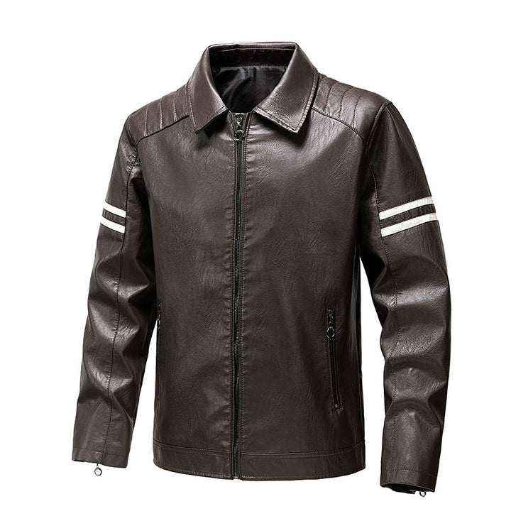 Men's Casual Synthetic Leather Jacket Lisslune