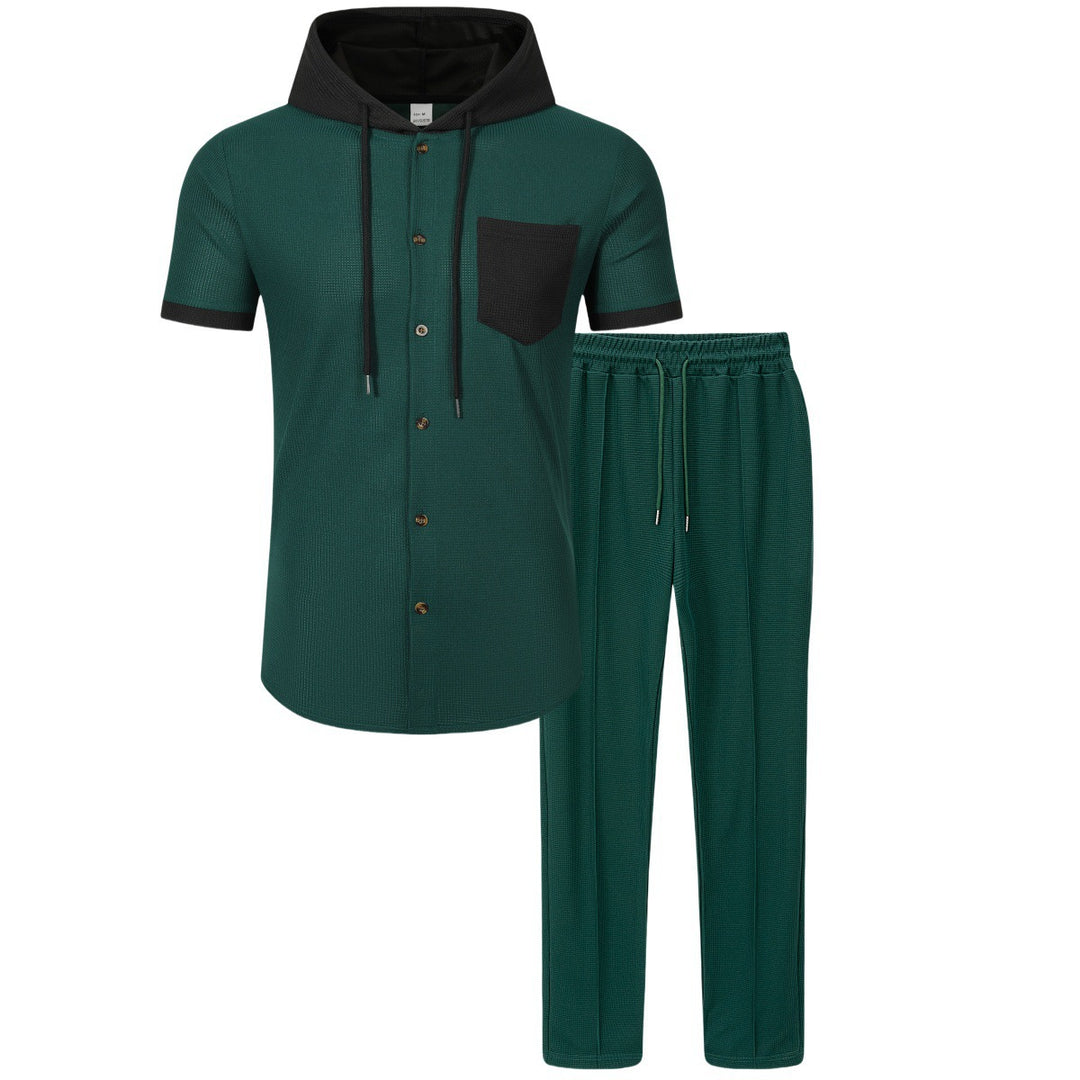 Men's fashionable leisure set with breathable materials and practical pockets Lisslune