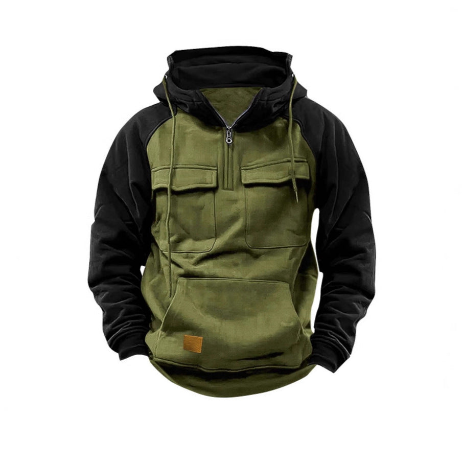 Men's Functional Hoodie with Practical Pockets and Innovative Design Lisslune