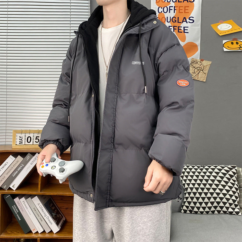 Men's quilted winter jacket with removable hood and soft lining Lisslune