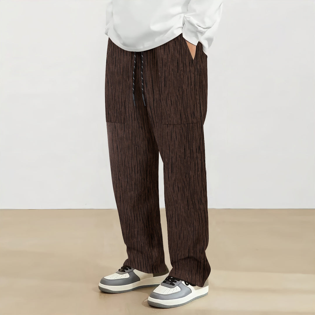 Men's casual leisure pants with innovative structural design and practical pockets Lisslune