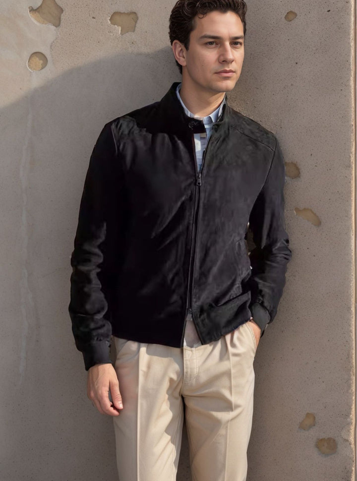 Men's Sporty Lightweight Jacket with Modern Collar Lisslune