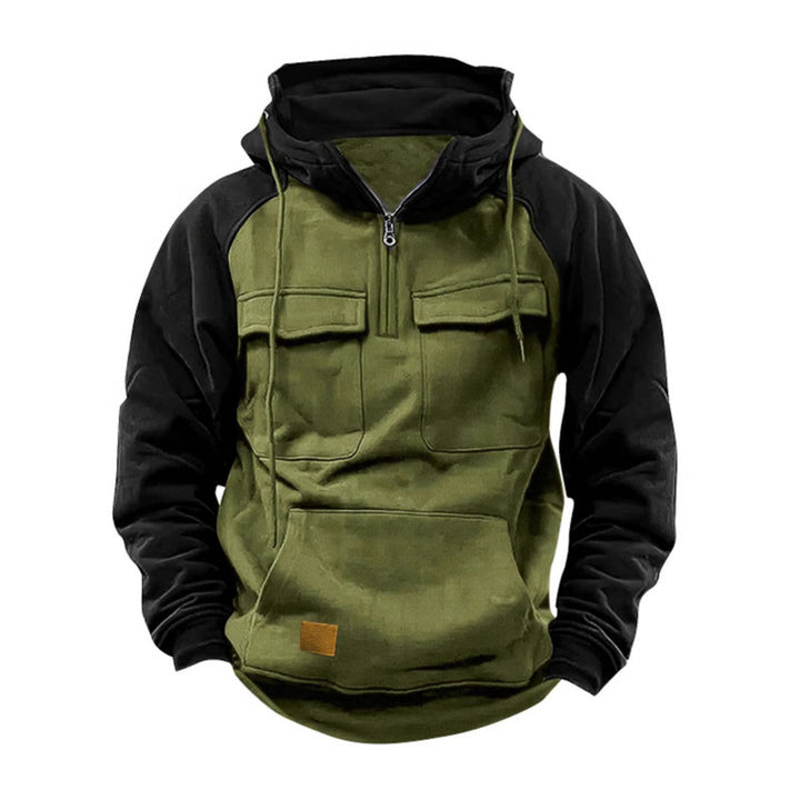 Men's Functional Hoodie with Practical Pockets and Innovative Design Lisslune