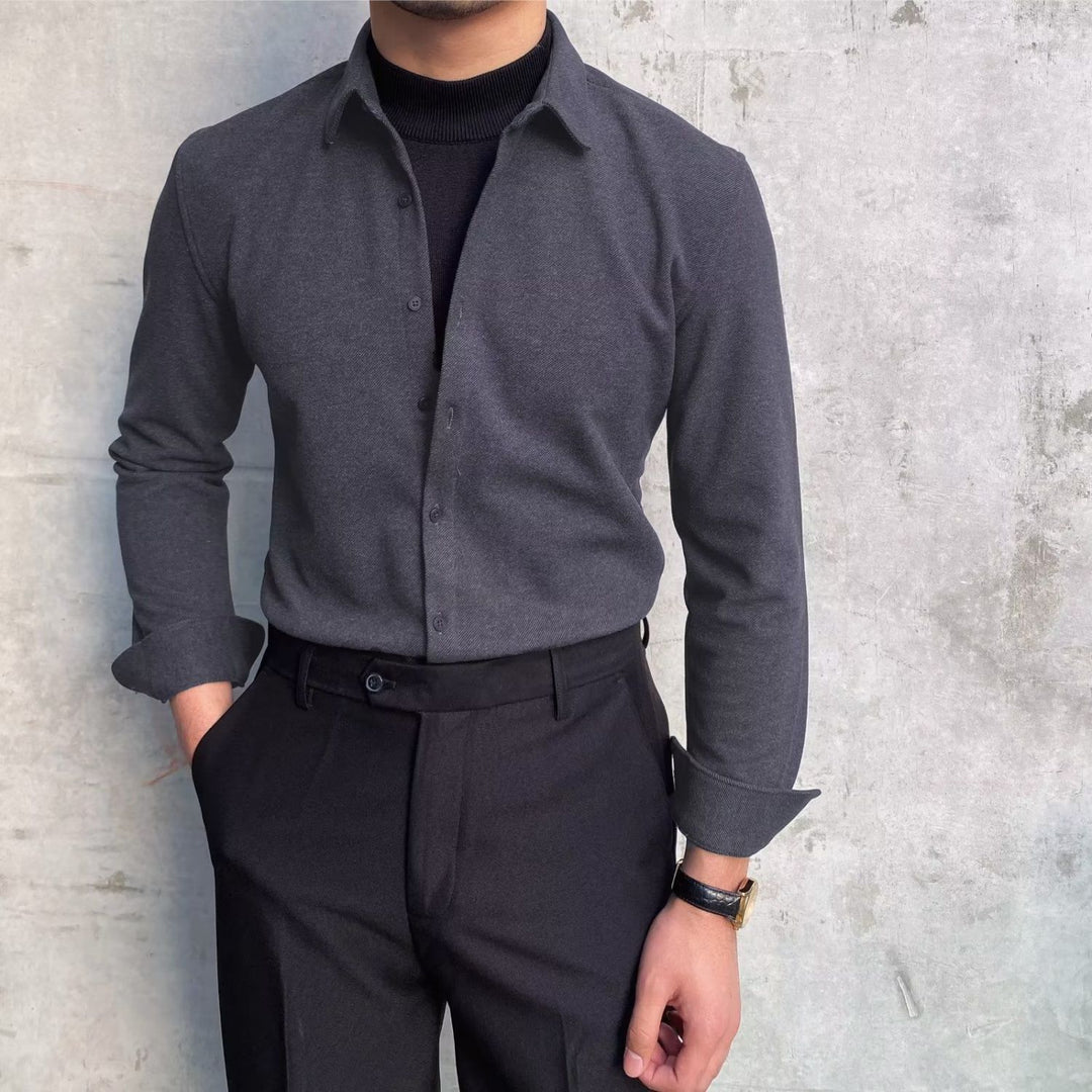Men's Elegant Long Sleeve Shirt Lisslune