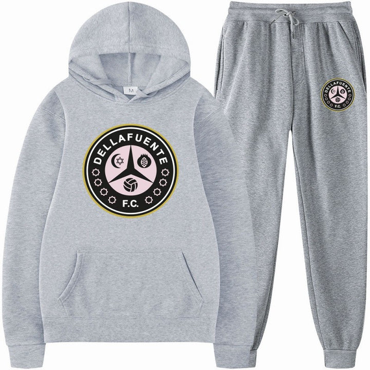 Women’s sweatshirt and jogging pants set with sporty club motif Lisslune