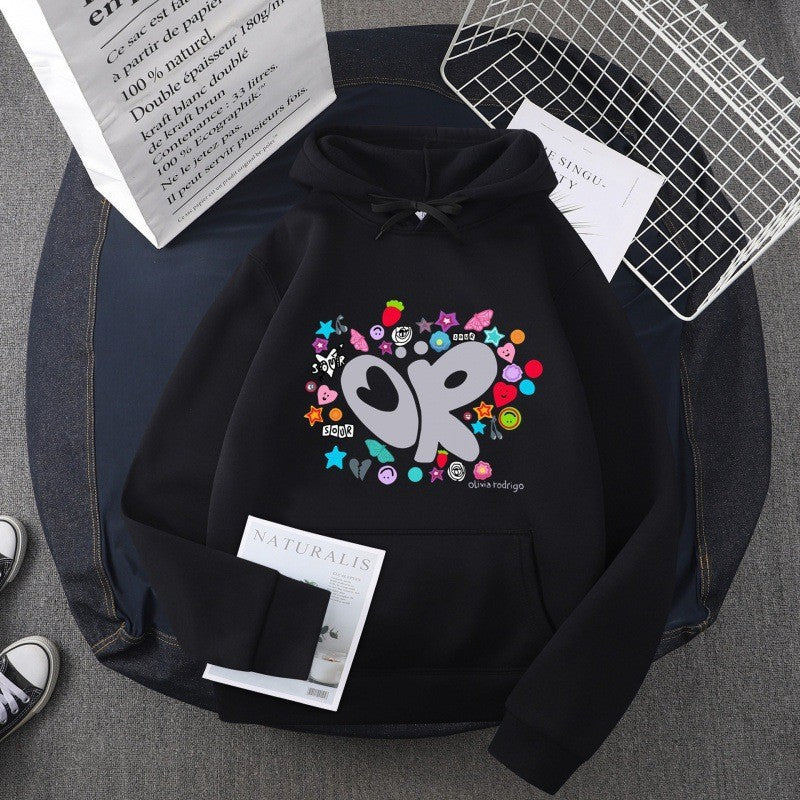 Women's Hoodie with Creative Graphic Design Lisslune
