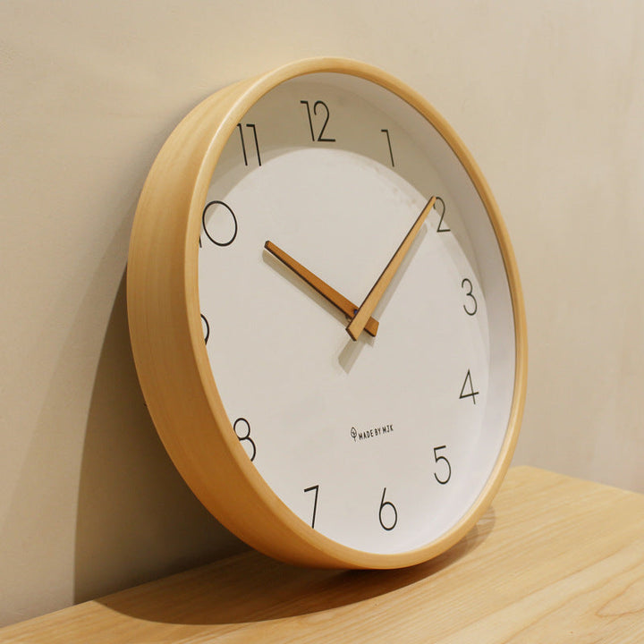Lisslune | Nordic Minimalist Wood Silent Wall Clock