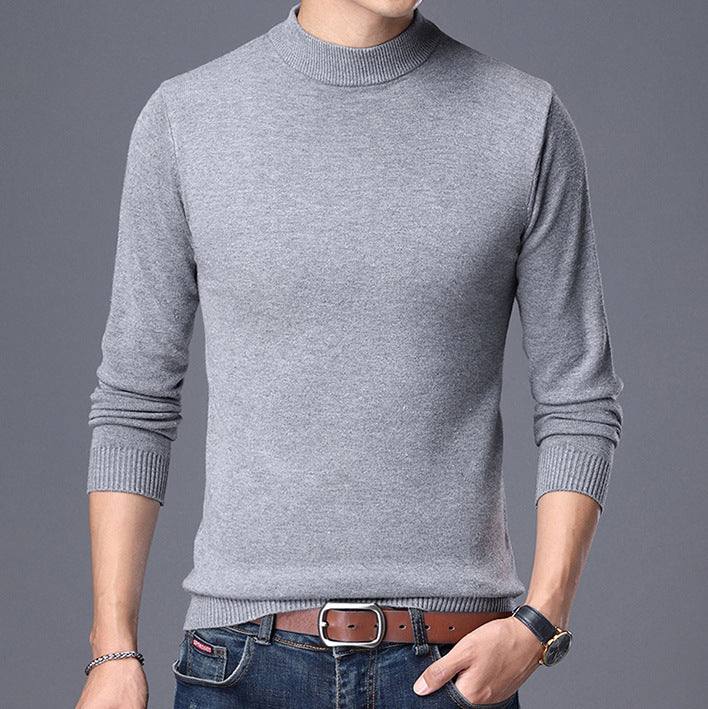 Men's High-Quality Turtleneck Sweater Made of Fine Knit Lisslune