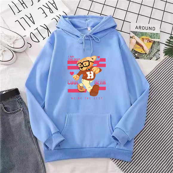 Women's hoodie with funny bear motifs and unique graphic print Lisslune