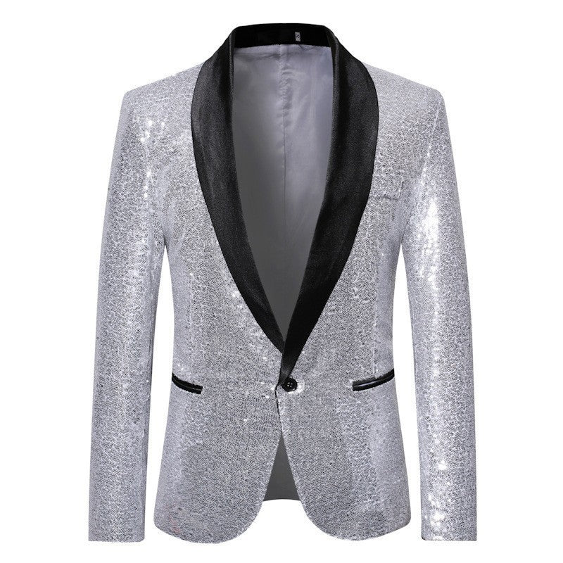 Men's glamorous sequin blazer Lisslune