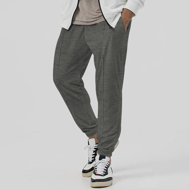 Men's leisure pants with elastic waistband and breathable properties Lisslune