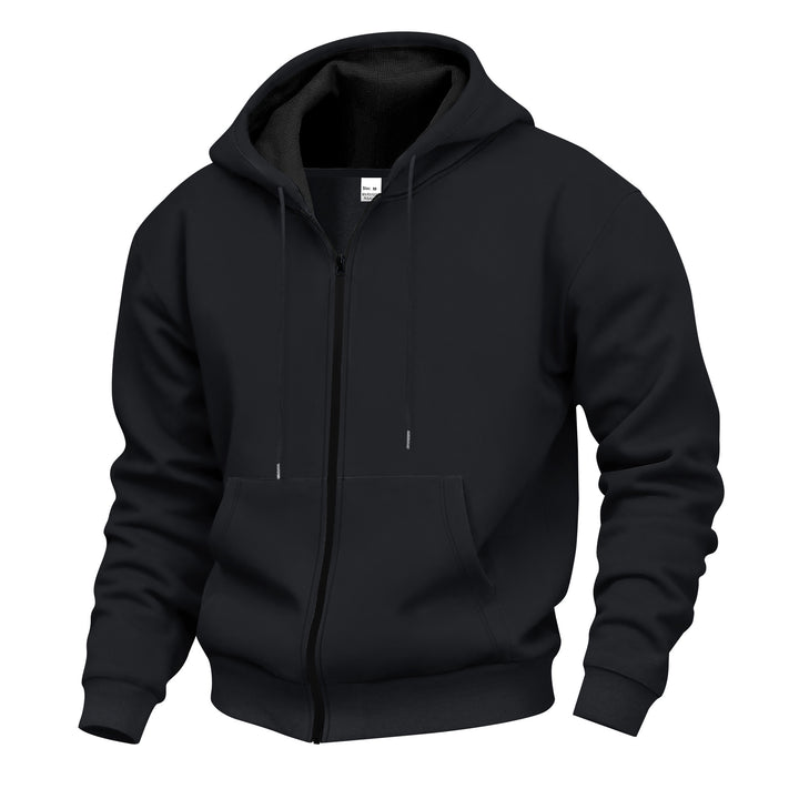 Men's hoodie jacket with full zip and soft inner lining Lisslune