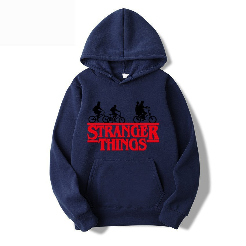 Women's hooded sweatshirt with creative Stranger Things design Lisslune
