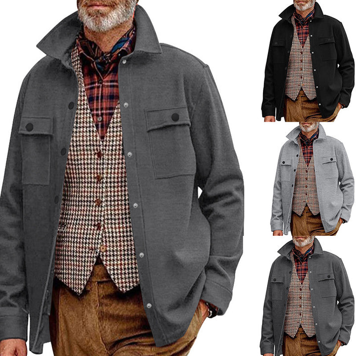 Men's casual outdoor jacket with practical pockets and modern cut Lisslune