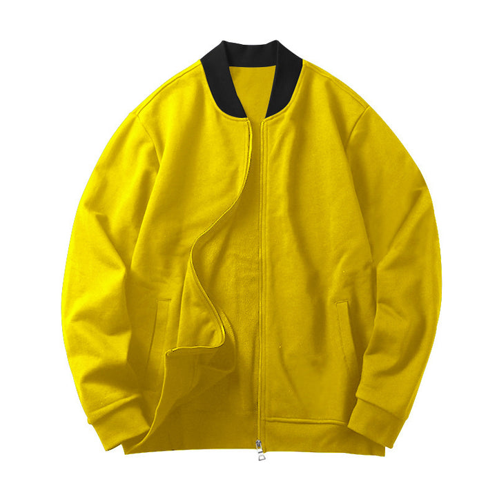 Men's sporty bomber jacket with elastic inserts and practical zipper Lisslune