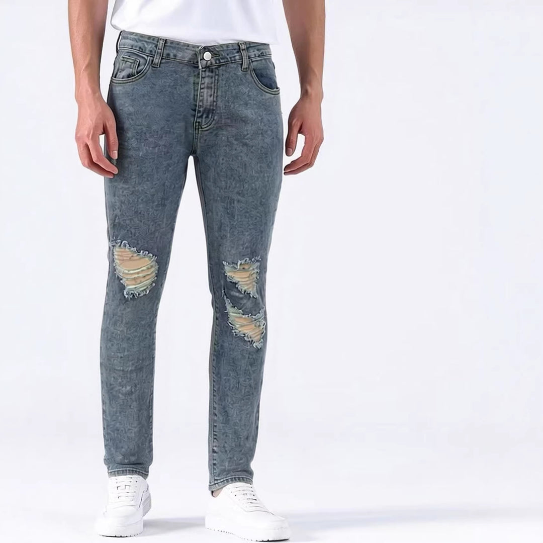 Herren Destroyed Jeans mit modischem Used-Look Lisslune