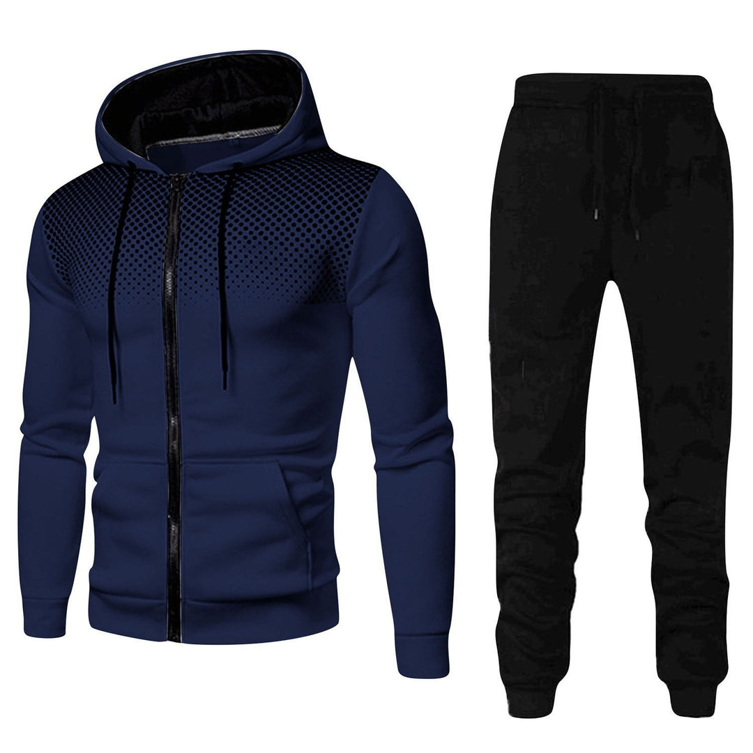 Men's stylish hoodie set with fashionable design and practical pockets Lisslune