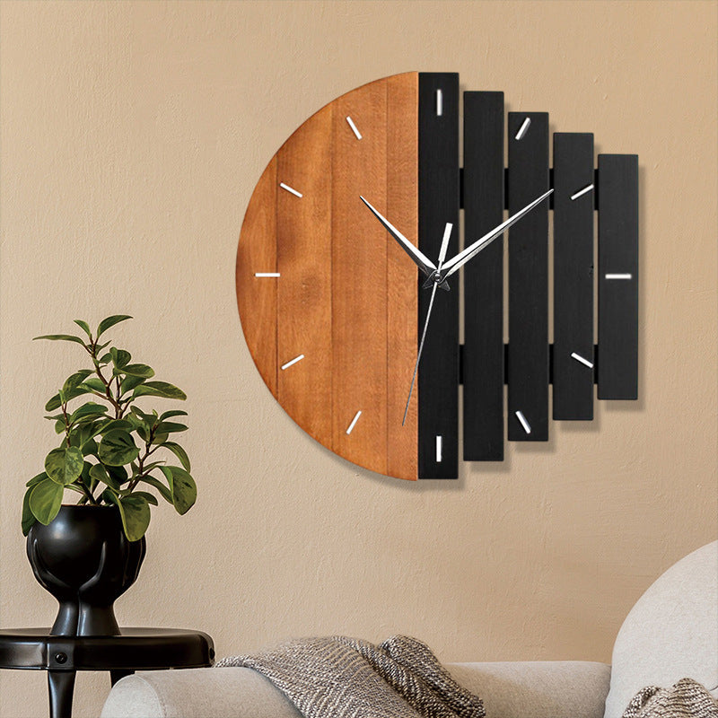 Lisslune | Unique Wooden Analog Silent Wall Clock
