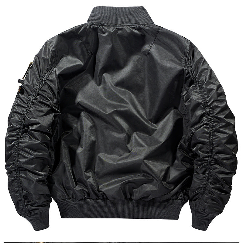 Men's Bomber Jacket with Functional Pockets and Durable Material Lisslune