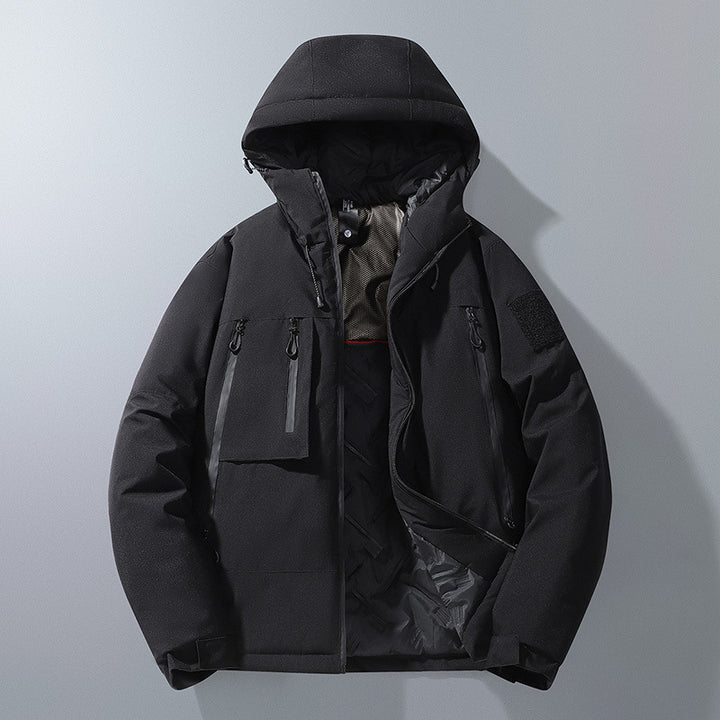 Men's Multifunctional Outdoor Jacket with Weatherproof Membrane and Insulating Lining Lisslune