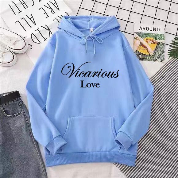 Women's hoodie with artistic lettering Lisslune