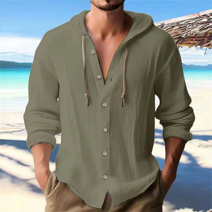 Men's hoodie with a casual fit and practical details Lisslune