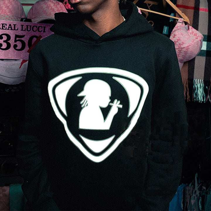 Men's hoodie with reflective logo Lisslune