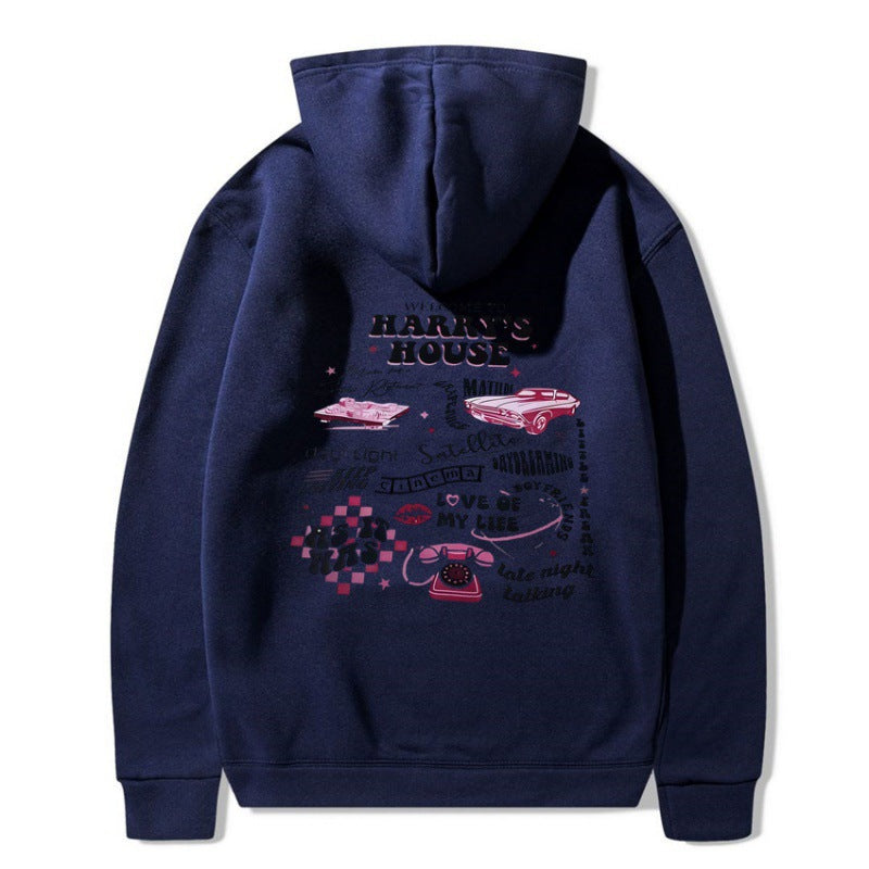 Women's Hooded Sweatshirt with Unique Graphic Design Lisslune