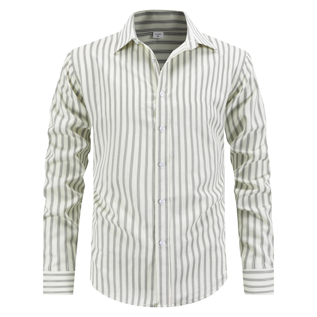 Men's modern patterned long sleeve shirt Lisslune