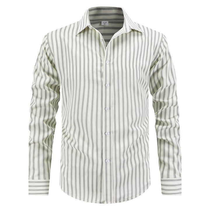 Men's modern patterned long sleeve shirt Lisslune