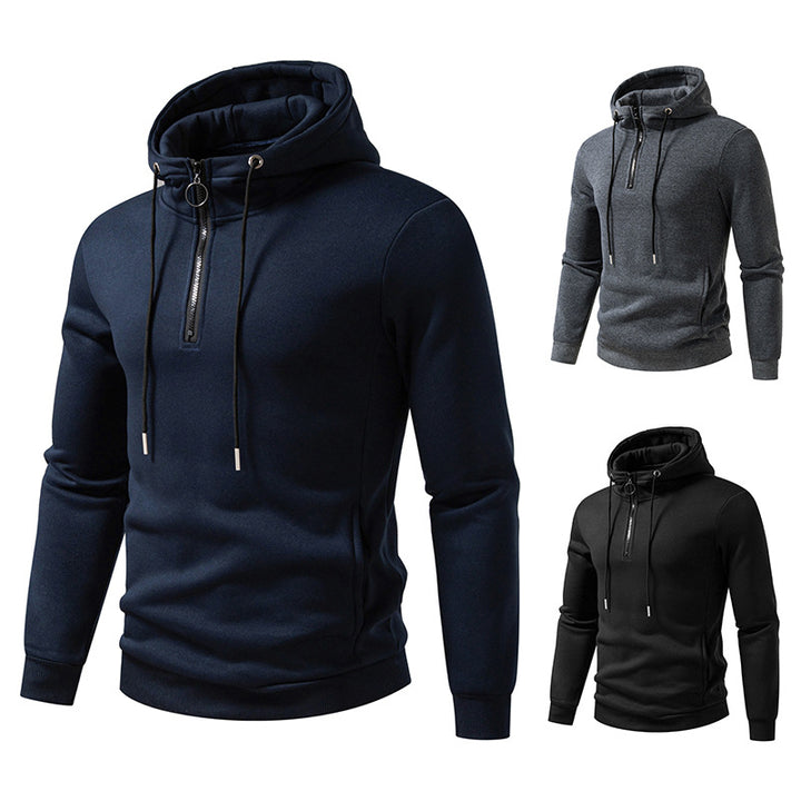 Men's hoodie with modern zipper and breathable material Lisslune