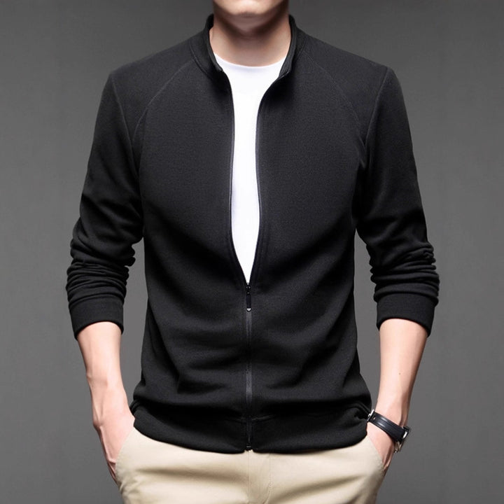 Men's sporty zip sweater with breathable material Lisslune
