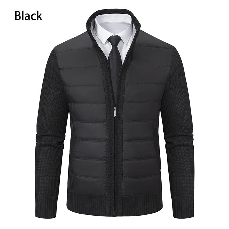 Men's sporty hybrid jacket with moisture-regulating material and modern knit design Lisslune