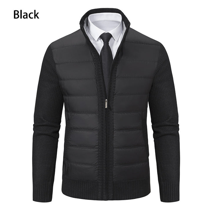 Men's sporty hybrid jacket with moisture-regulating material and modern knit design Lisslune
