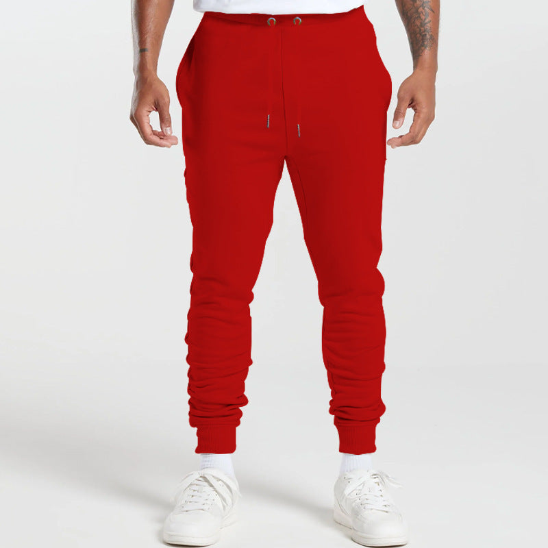 Men's sports sweatpants with striped elastic cuffs and practical side pockets Lisslune