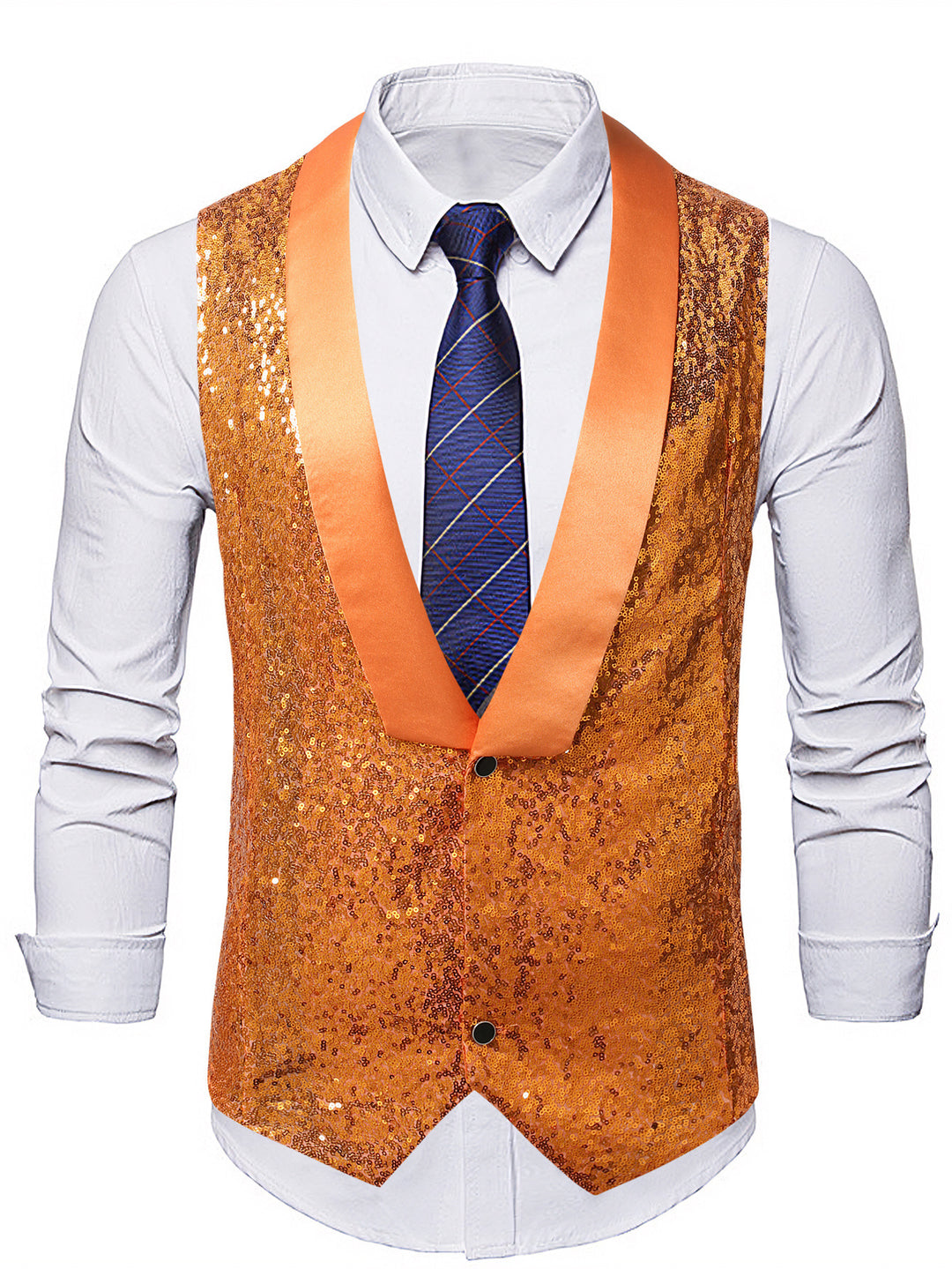 Men's shimmering sequin vest Lisslune