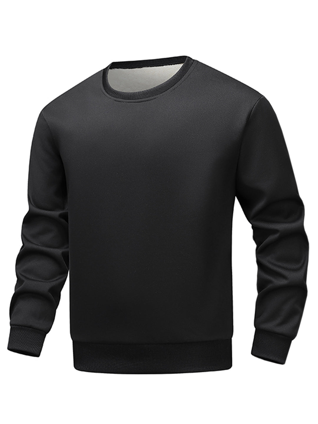 Men's comfortable fleece sweater with crew neck Lisslune
