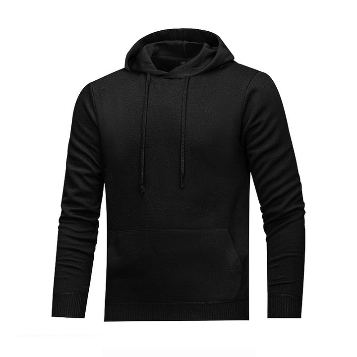 Men's Hooded Sweatshirt with Ergonomic Cut and Practical Kangaroo Pocket Lisslune