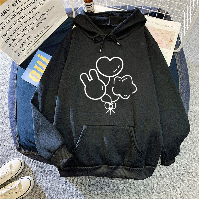 Women's hoodie with playful graphic design Lisslune