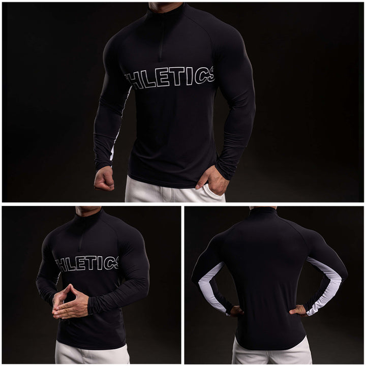 Men's Premium Long Sleeve Shirt with Zipper Lisslune