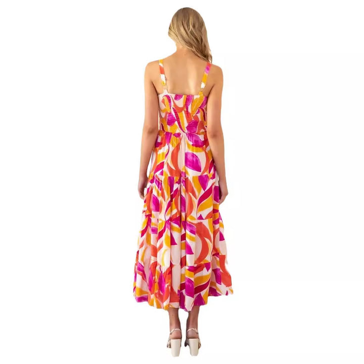 Women’s maxi dress with voluminous skirt and strapless shoulders Lisslune