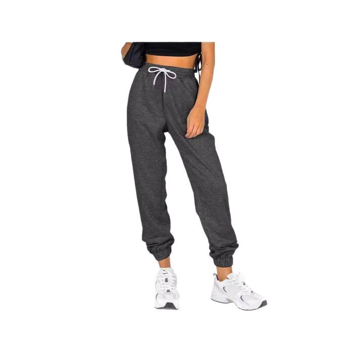 Women Comfortable Relaxed Fit Jogging Pants with Elastic Waistband and Practical Pockets Lisslune