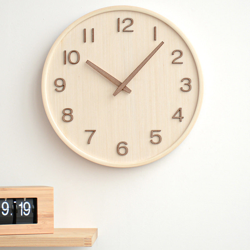 Lisslune | AestheticTone - Nordic timeless wall clock made of wood