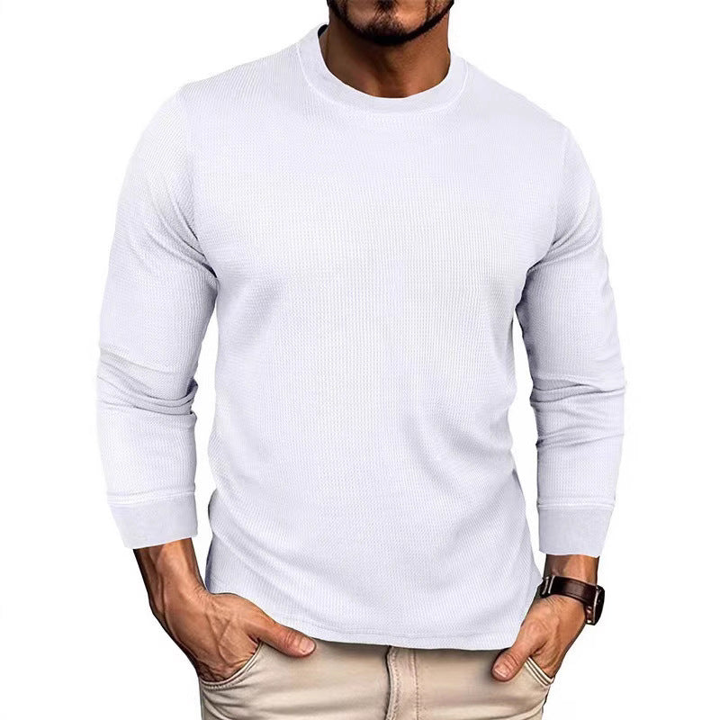 Men's long sleeve T-shirt with textured surface and sporty cut Lisslune